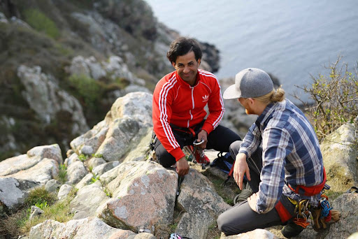 Klättring på Kullaberg